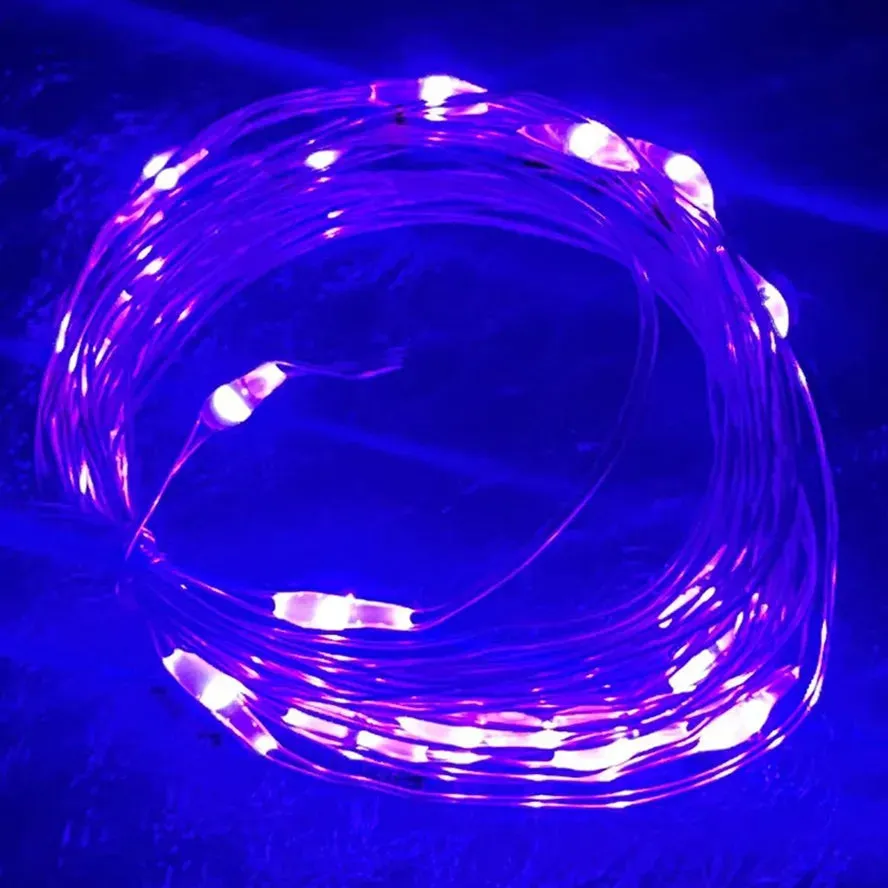 1-20M USB LED String Lights Copper Silver Wire Garland Light Waterproof Fairy Indoor/Outdoor Lights For Christmas Wedding Party Decoration
