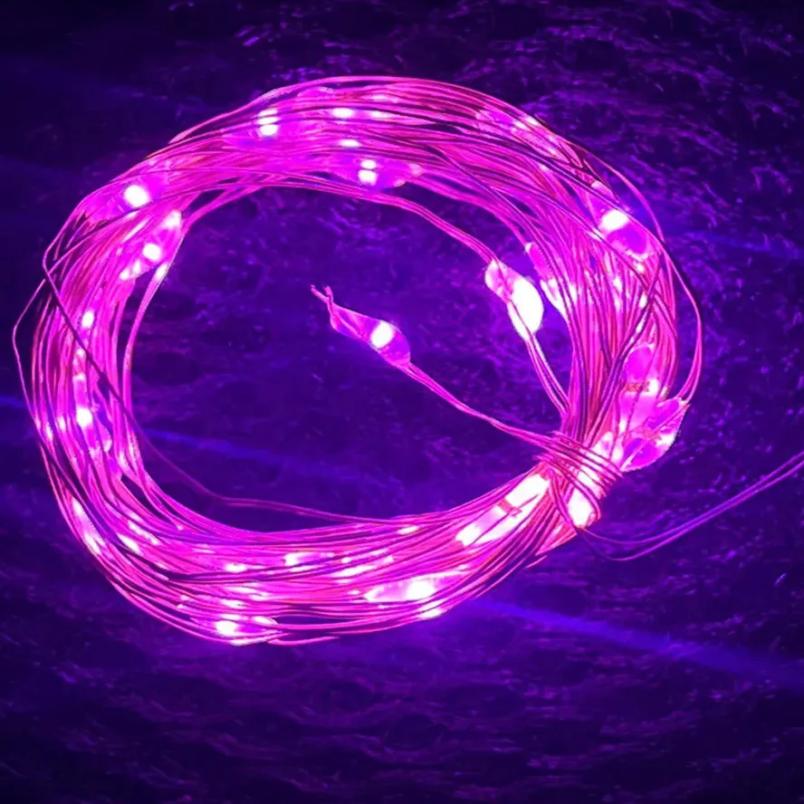 1-20M USB LED String Lights Copper Silver Wire Garland Light Waterproof Fairy Indoor/Outdoor Lights For Christmas Wedding Party Decoration