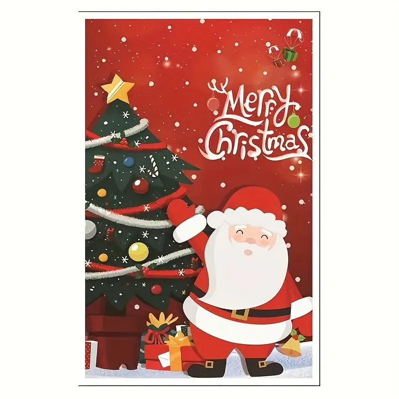 10 Pcs Christmas Party Supplies – Bead Gift Bags, Christmas Decoration Tote Bags