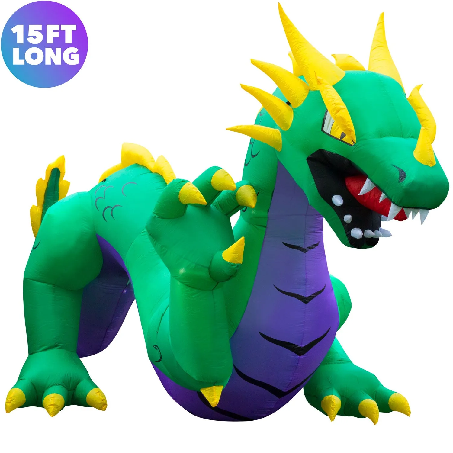 15 ft Inflatable Halloween Serpent Dragon Yard Decoration