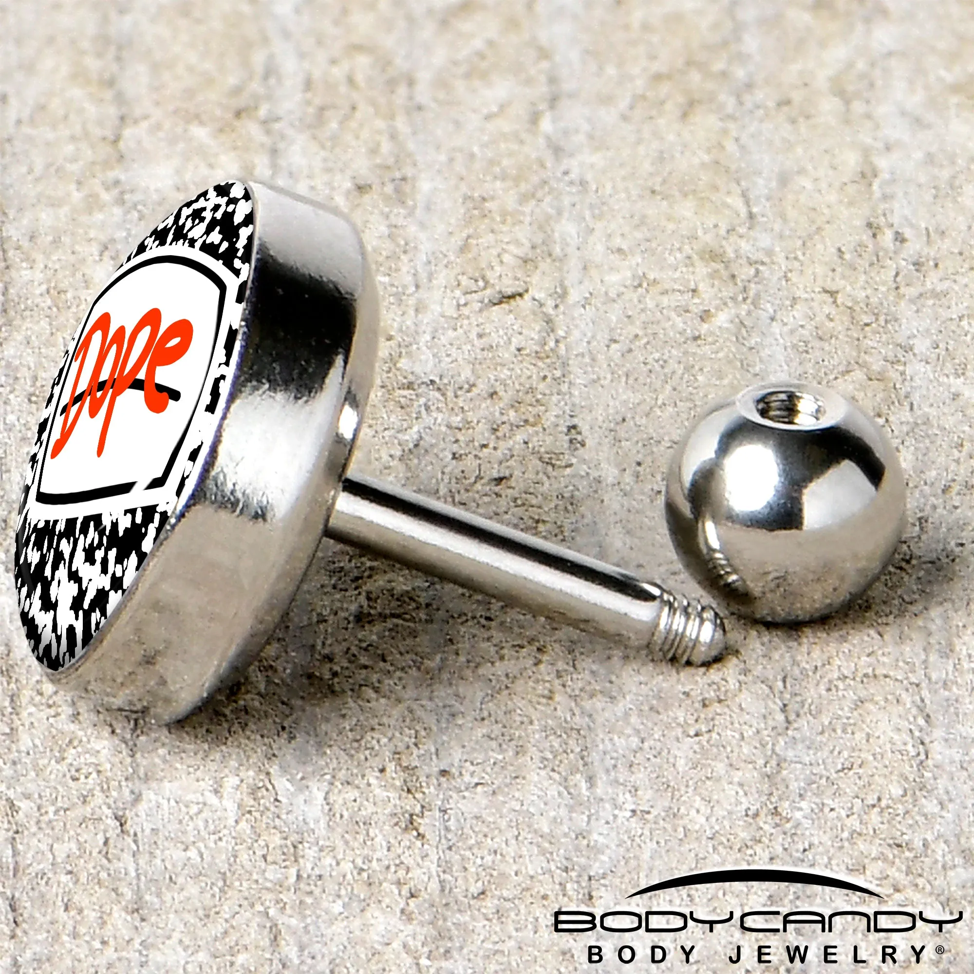 16 Gauge 1/4 Dope Composition Notebook Tragus Cartilage Earring
