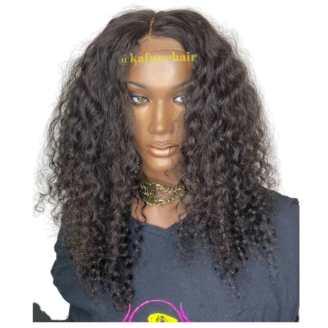 18” Deep Curly Closure Wig