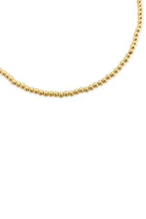 18K Beaded Chain Necklace