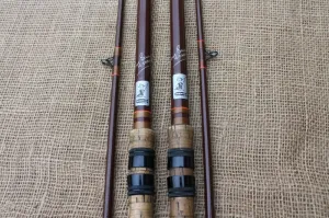 2 x Marco Gerry Savage Vintage Old School Glass Carp Fishing Rods. Excellent! SALE!!!