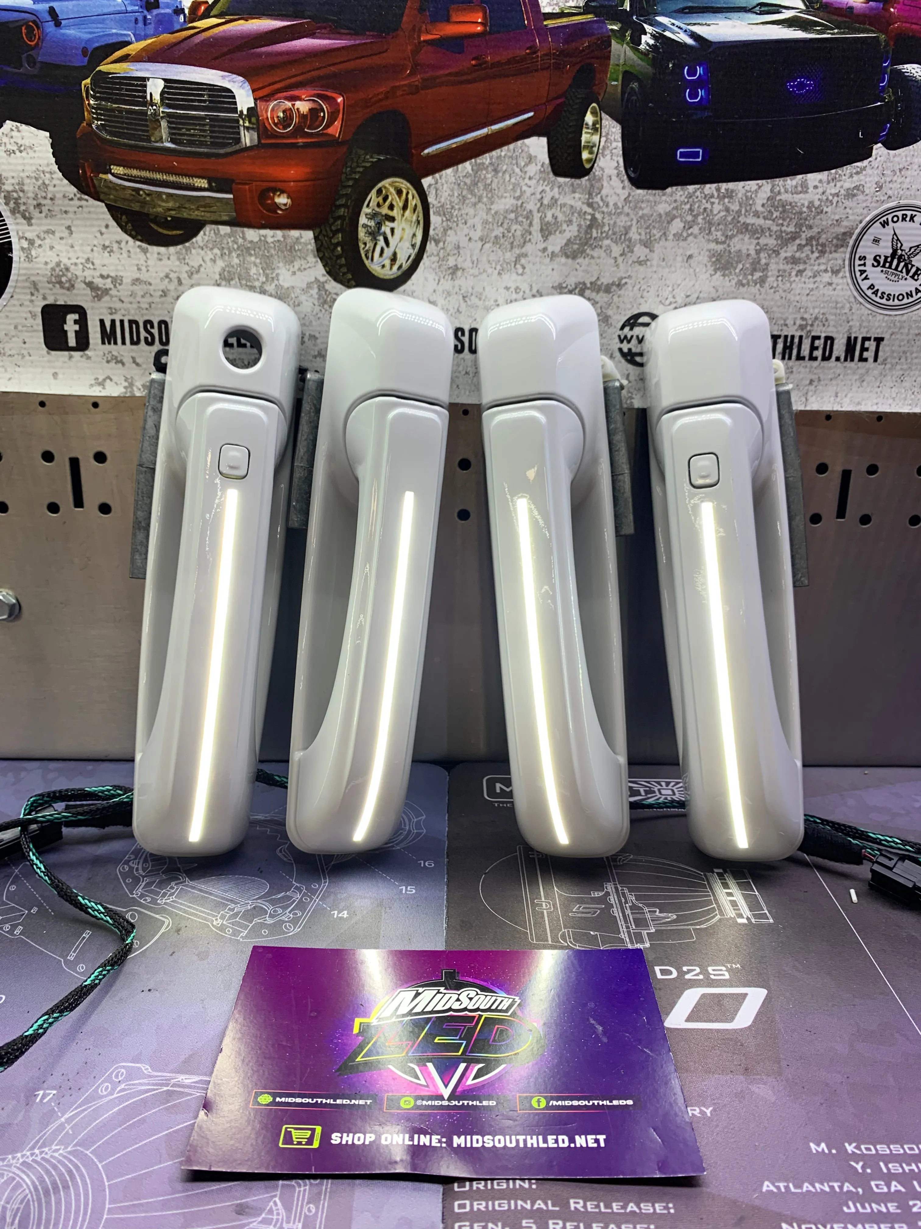 2009-18 Ram 4th Gen LED Colormatched Door Handles