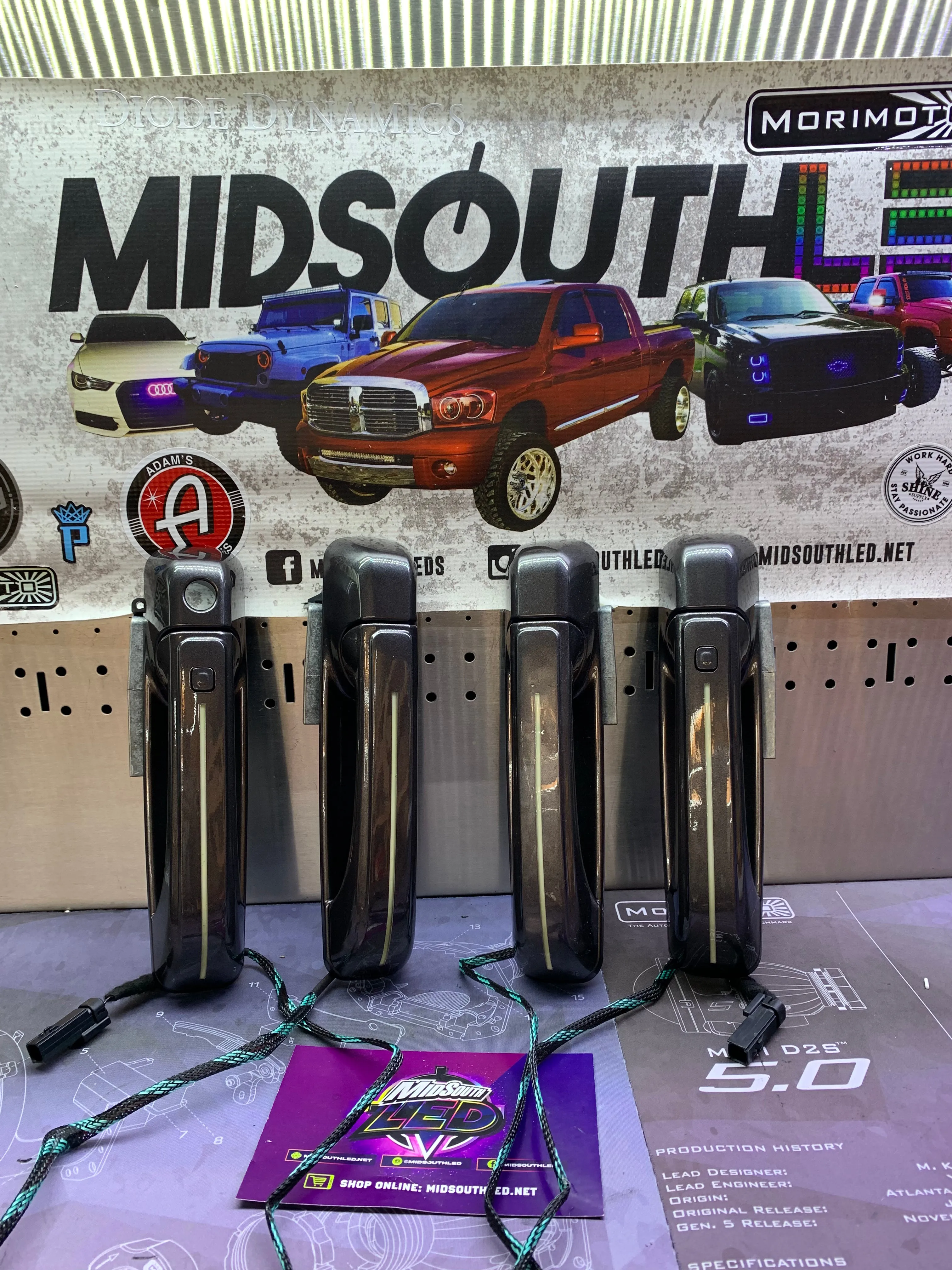 2009-18 Ram 4th Gen LED Colormatched Door Handles