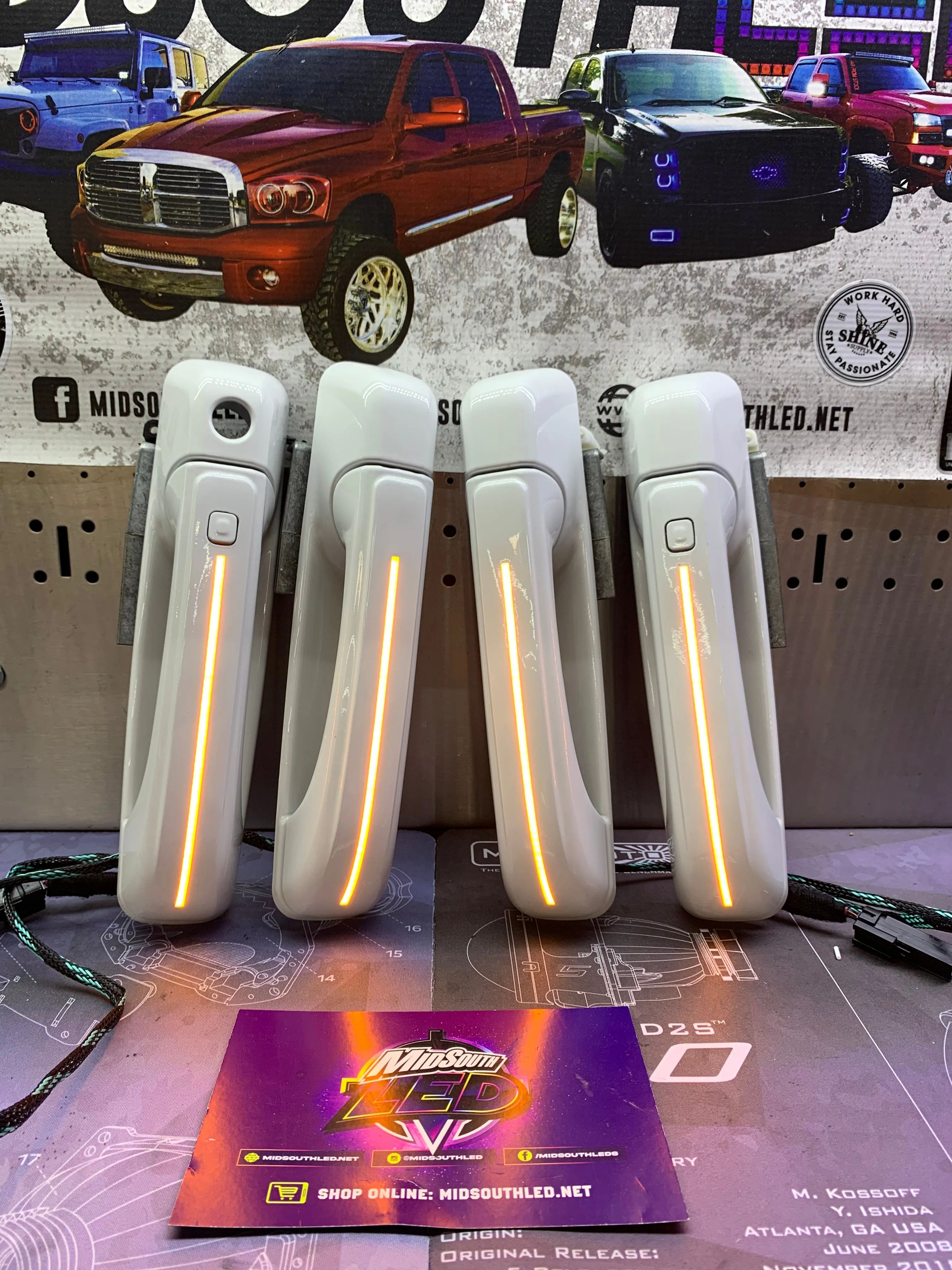 2009-18 Ram 4th Gen LED Colormatched Door Handles