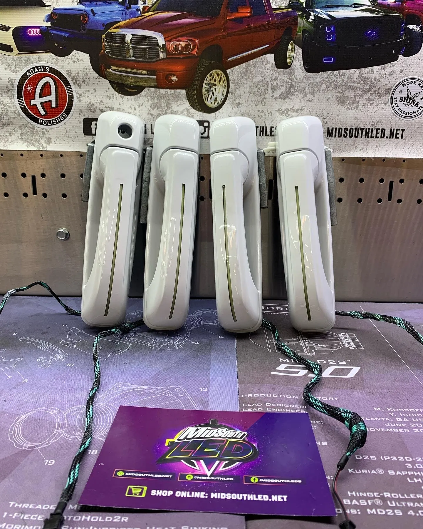 2009-18 Ram 4th Gen LED Colormatched Door Handles