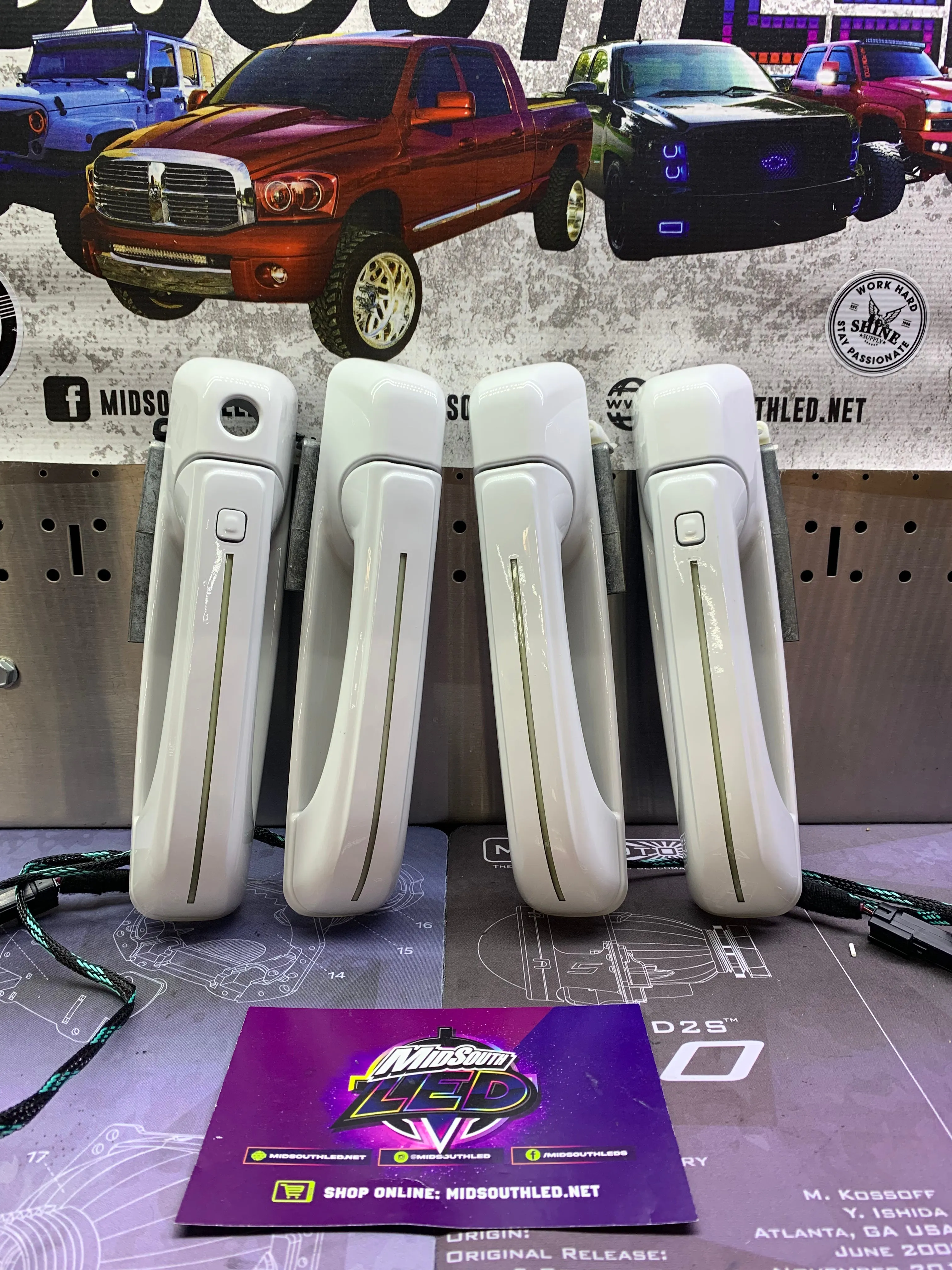 2009-18 Ram 4th Gen LED Colormatched Door Handles