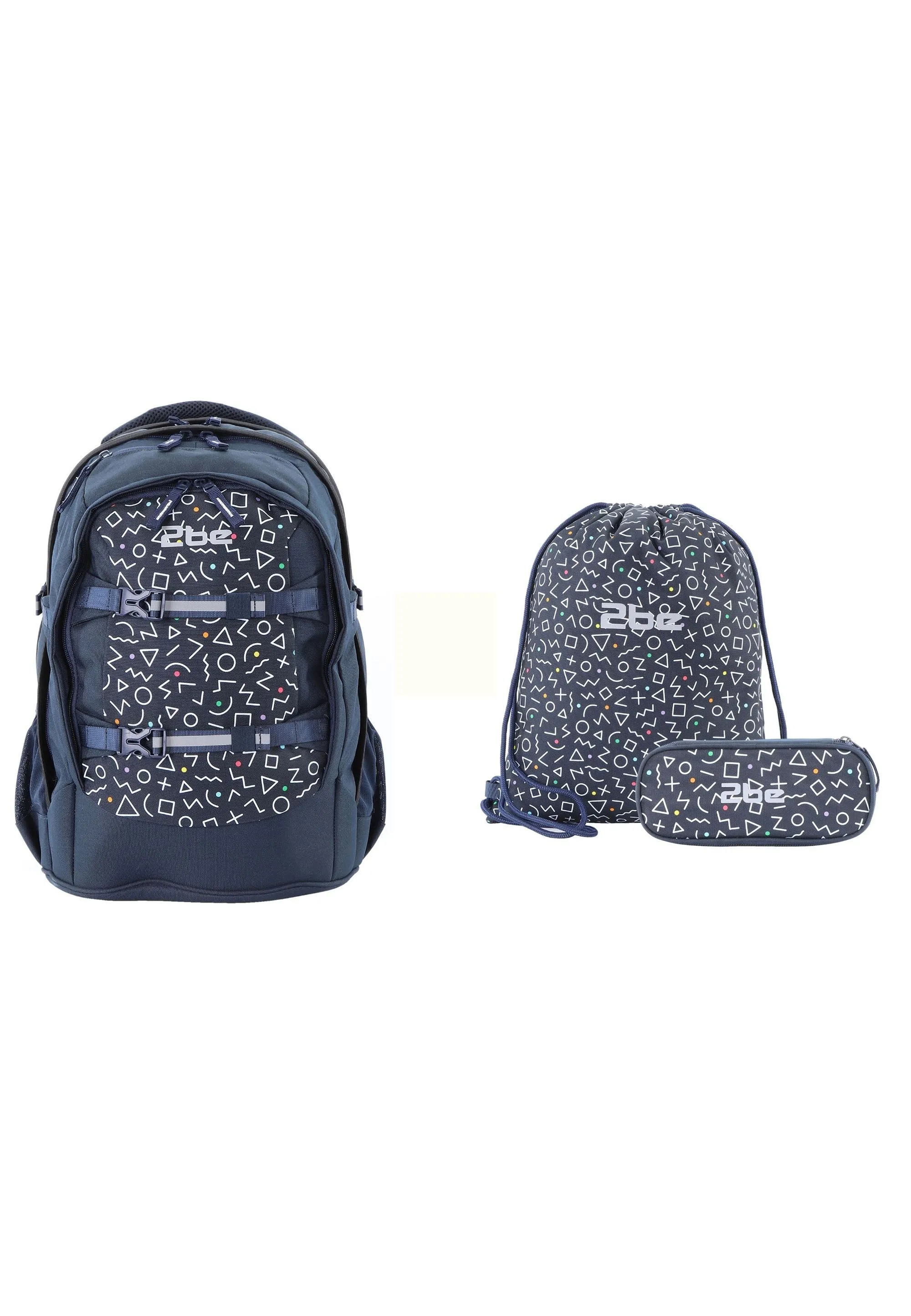 2be  Schoolbag / Laptop Backpack / With Gym Bag and Pencil Case