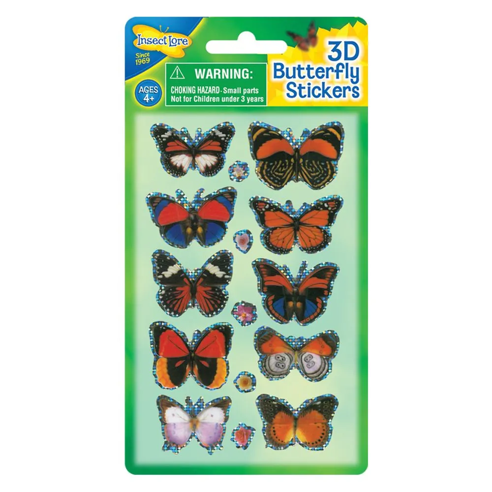 3D Butterfly Stickers
