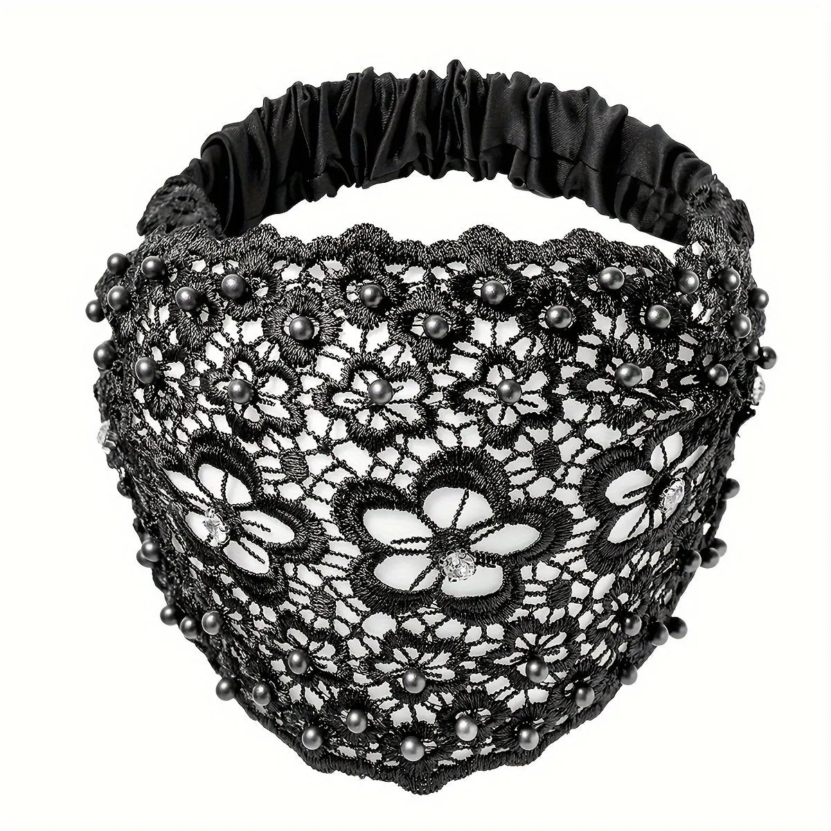 3pcs Set Elegant Floral Beaded Wide Cubidupi Headbands