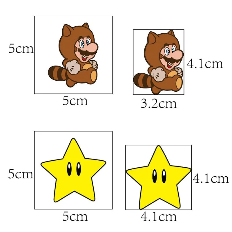 40Sheets Mario Temporary Tattoos for Kids,Cartoon Super Mario Temporary Tattoos Gift for Fan Birthday Party Decorations for Girl Boys Home Activity Class Prizes Carnival Christmas Rewards