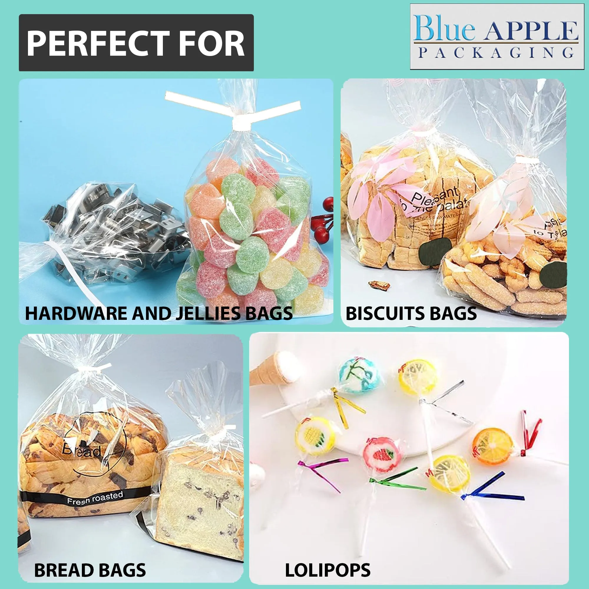 5 Inch Pre-cut White Paper Twist Ties for Bags