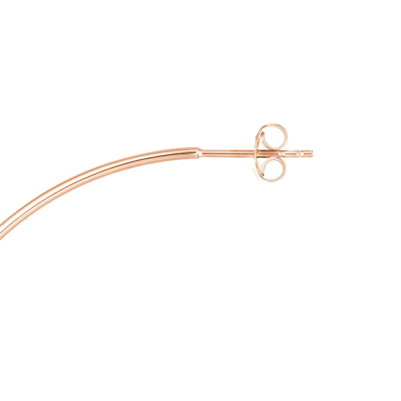 60mm x 1.2mm Hoop Post Earrings