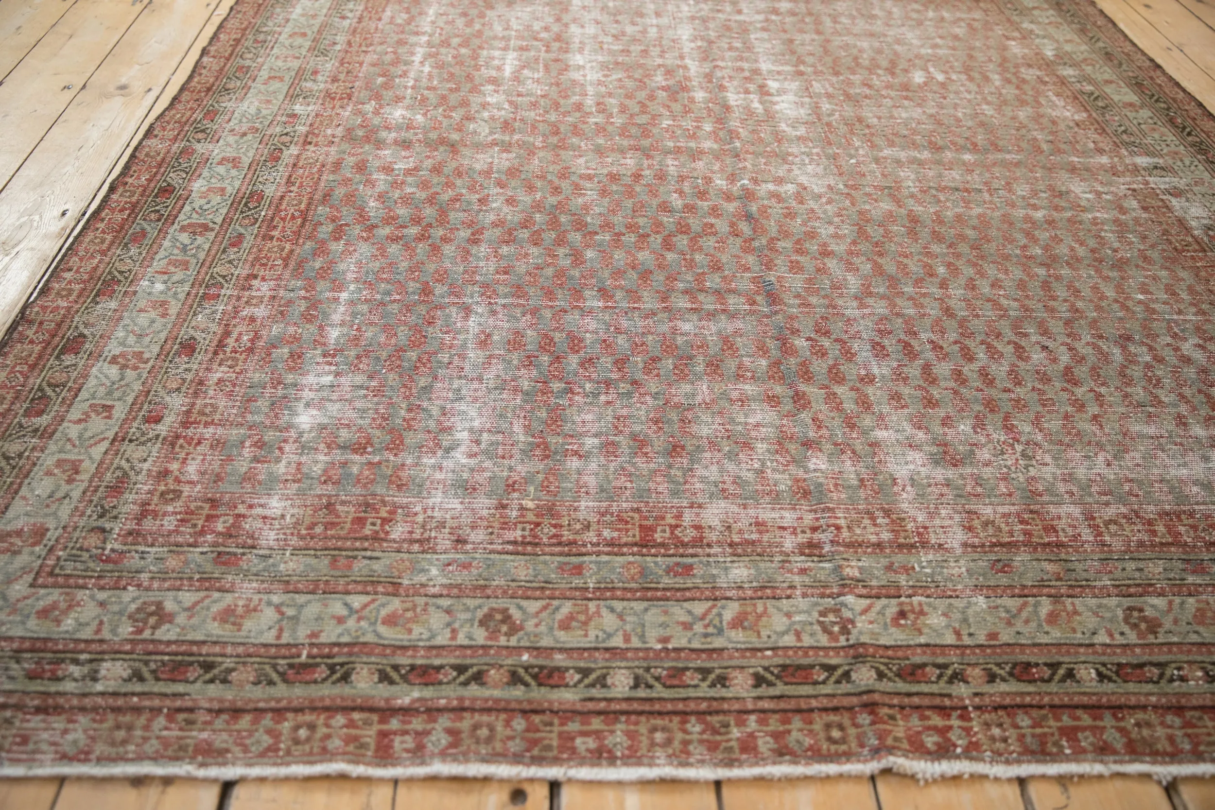 6.5x9.5 Antique Distressed Malayer Carpet