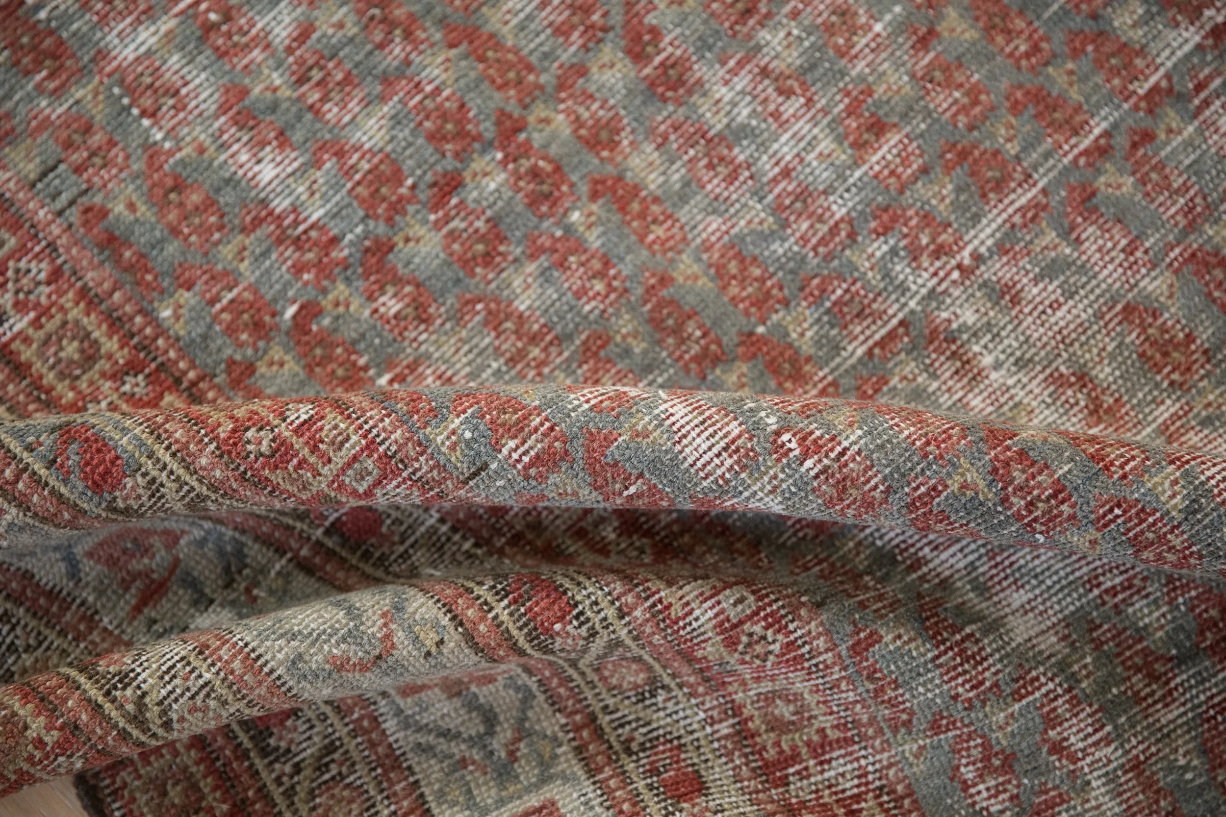 6.5x9.5 Antique Distressed Malayer Carpet