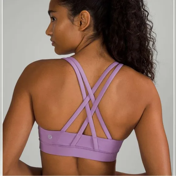 761. Lululemon athletica energy bra, B–D CupsWisteria Purple size 4 / 8 NWT 💜
