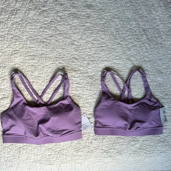 761. Lululemon athletica energy bra, B–D CupsWisteria Purple size 4 / 8 NWT 💜