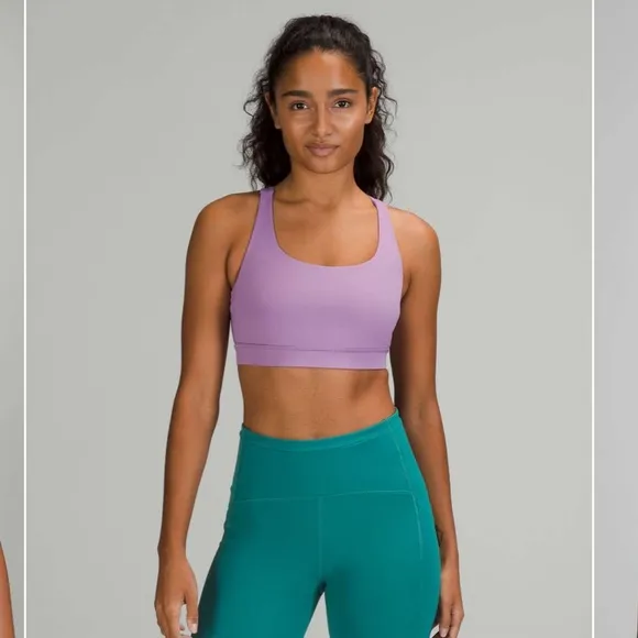 761. Lululemon athletica energy bra, B–D CupsWisteria Purple size 4 / 8 NWT 💜