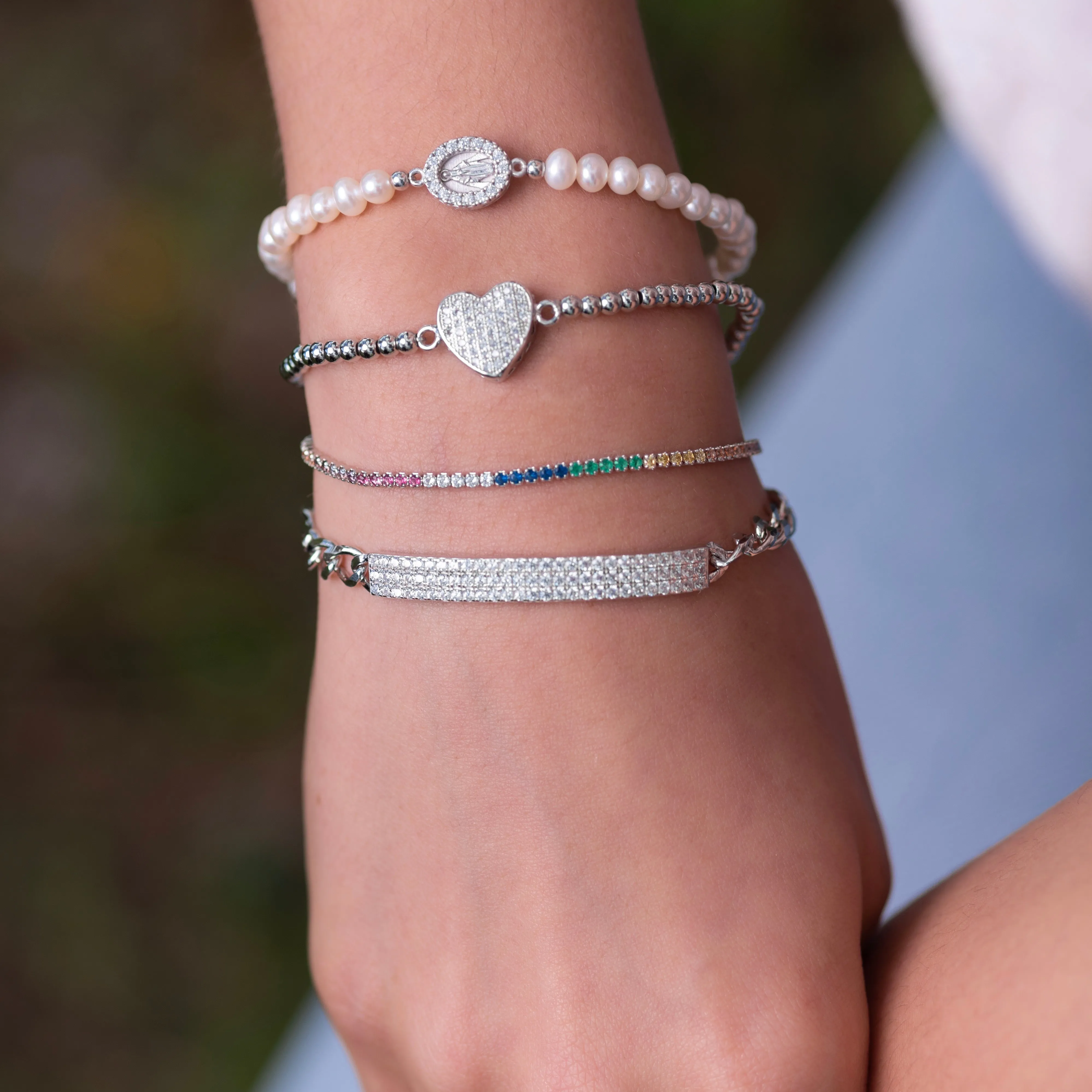 Adjustable CZ Tennis Bracelet