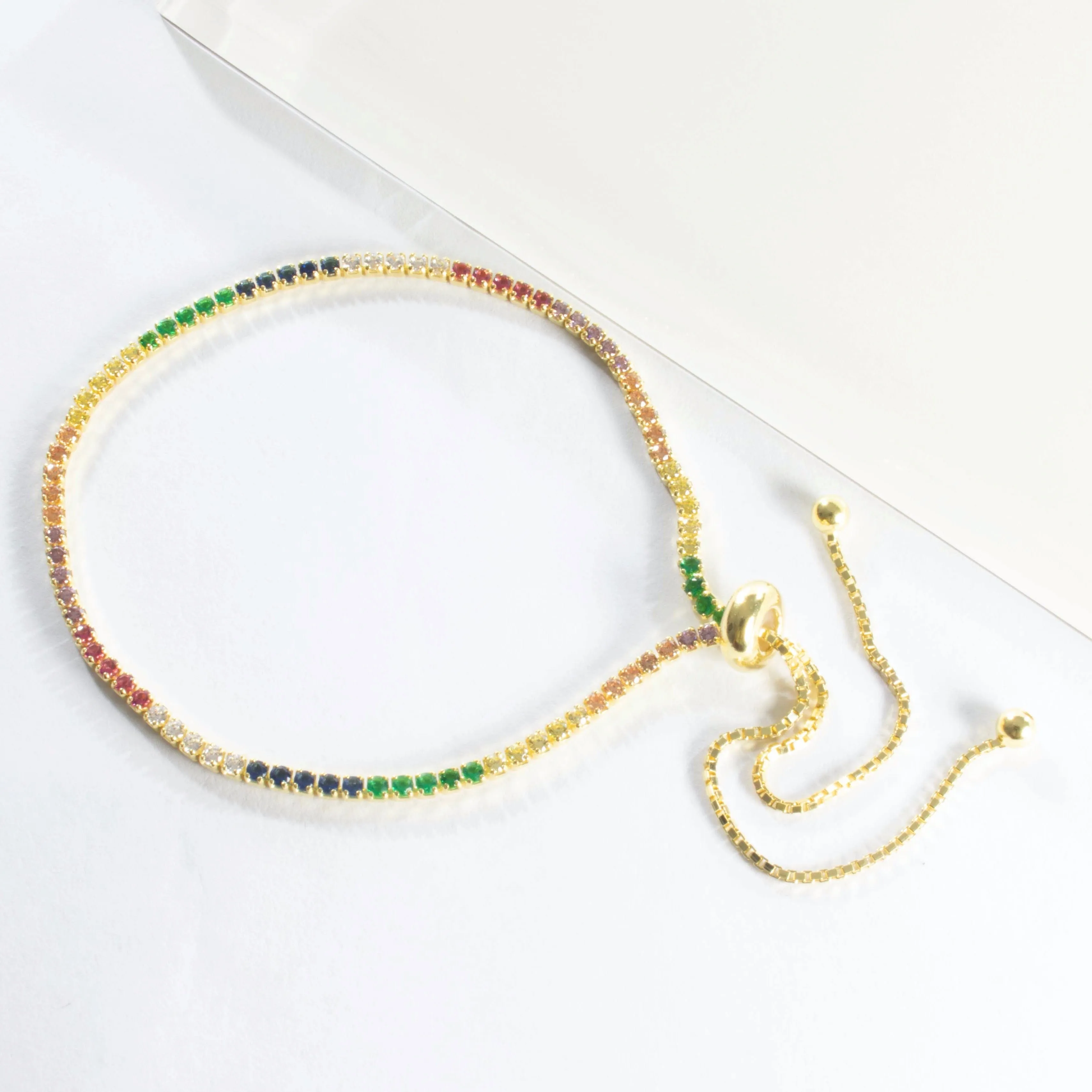 Adjustable CZ Tennis Bracelet