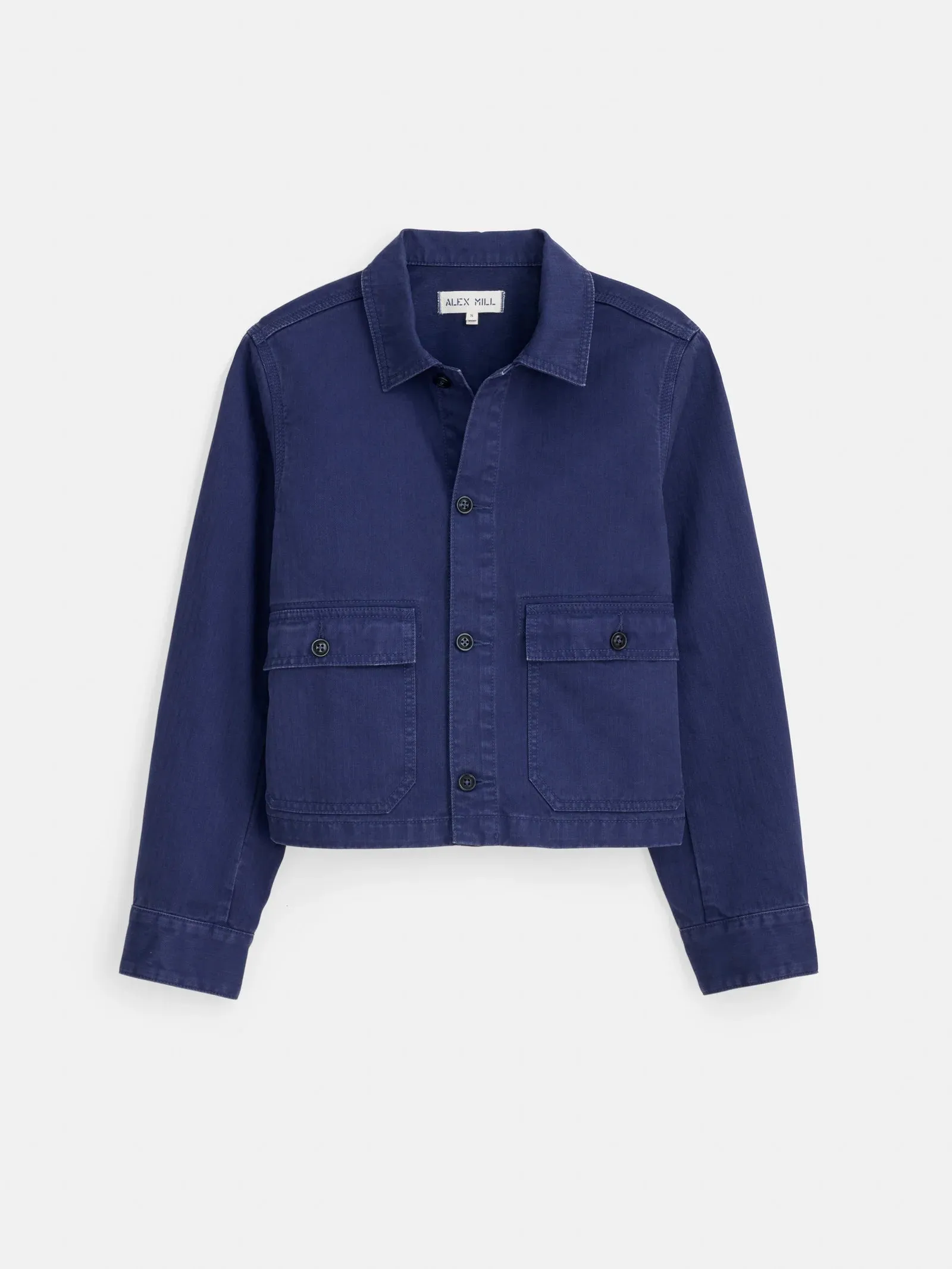 Alex Mill - Marfa Work Jacket in Herringbone (Midnight Blue)