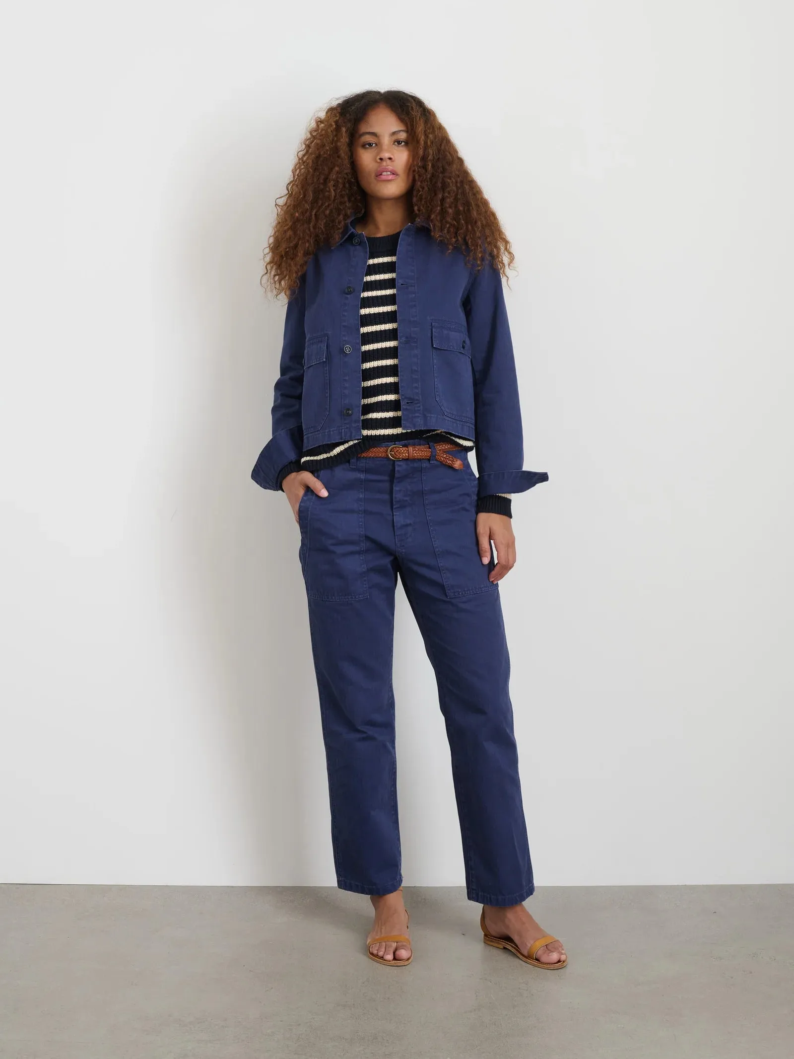 Alex Mill - Marfa Work Jacket in Herringbone (Midnight Blue)