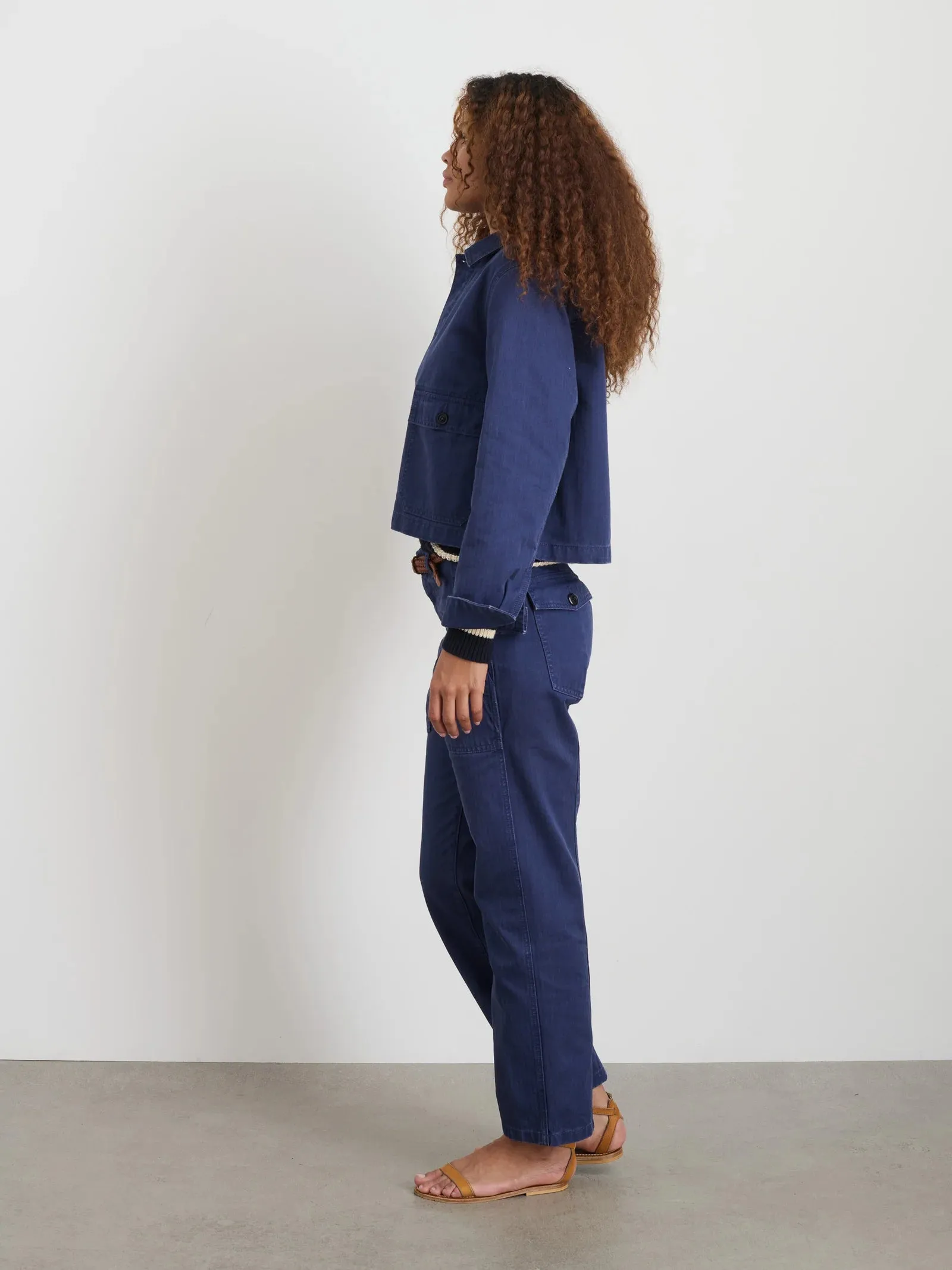 Alex Mill - Marfa Work Jacket in Herringbone (Midnight Blue)