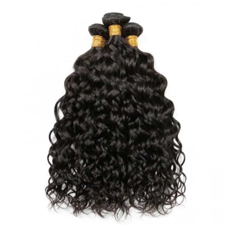 Alipop Hair Water Wave 3 Bundles Brazilian Virgin Hair Wet And Wavy Human Hair Weave Bundles