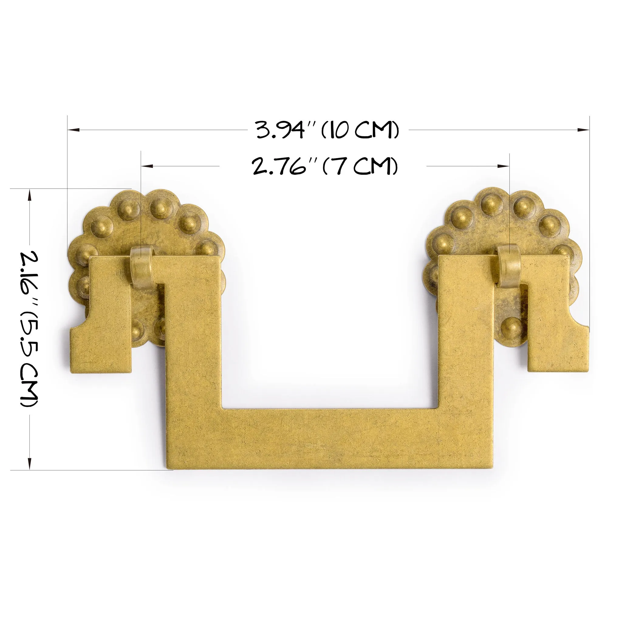 All Square Pulls 4" - Set of 2