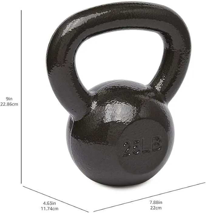 Amazon Basics 25 lb. Cast Iron Kettlebell