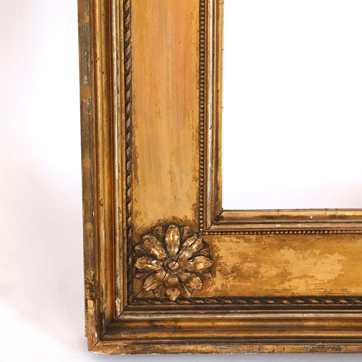 American Neoclassical Giltwood and Gesso Wall Frame