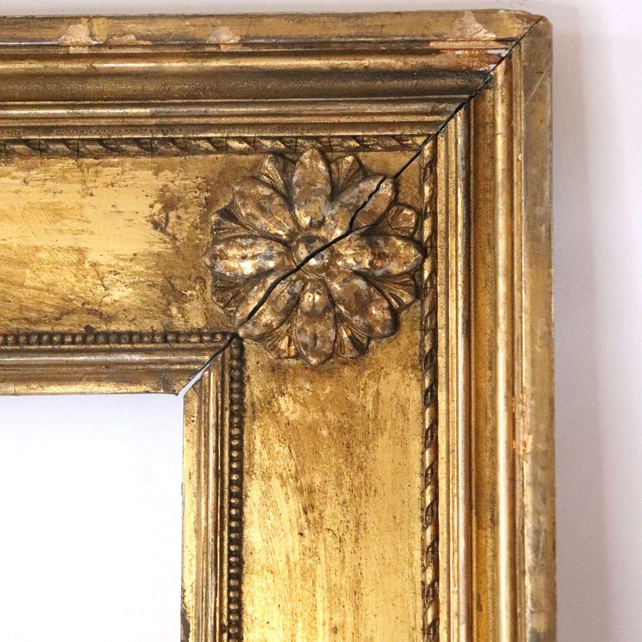 American Neoclassical Giltwood and Gesso Wall Frame