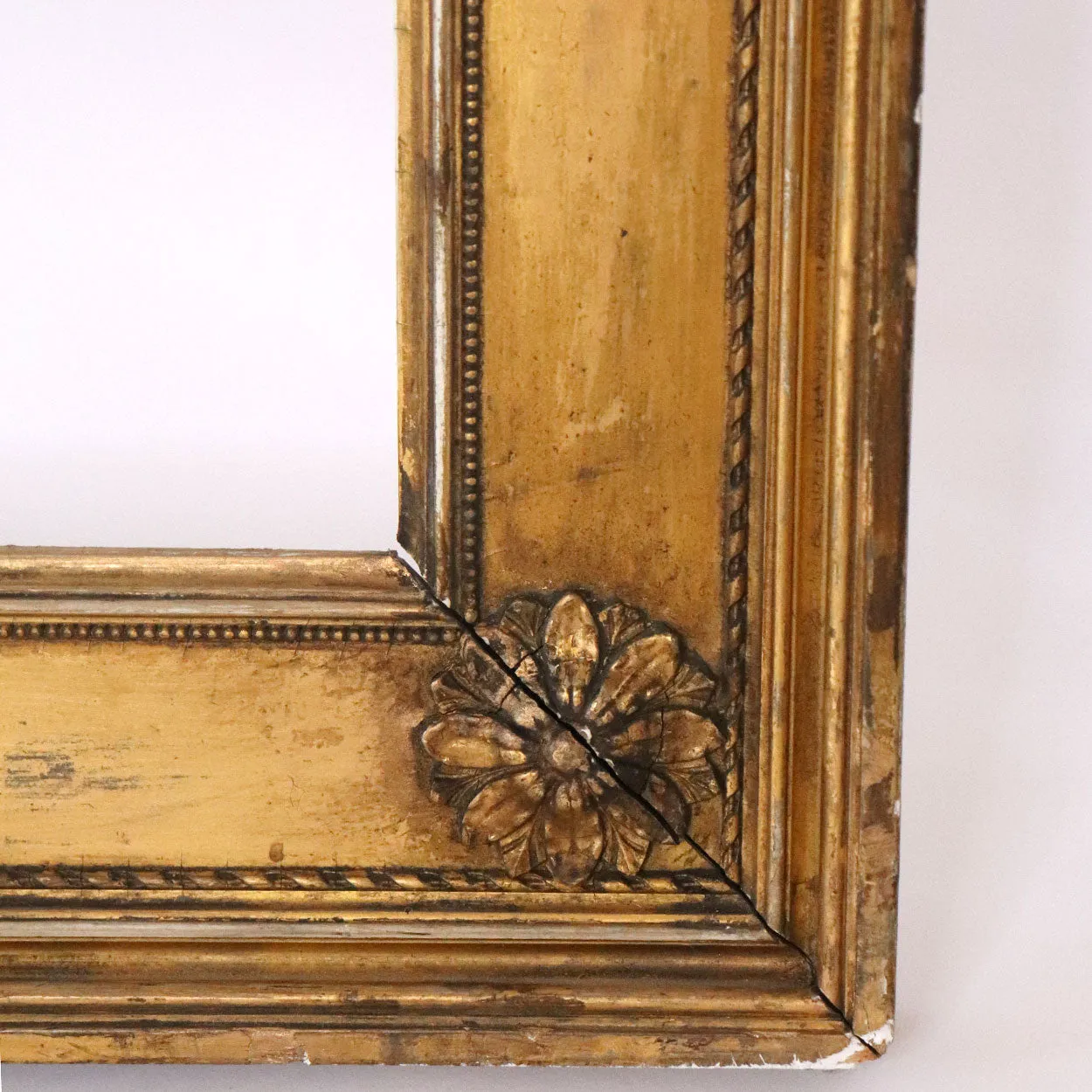 American Neoclassical Giltwood and Gesso Wall Frame