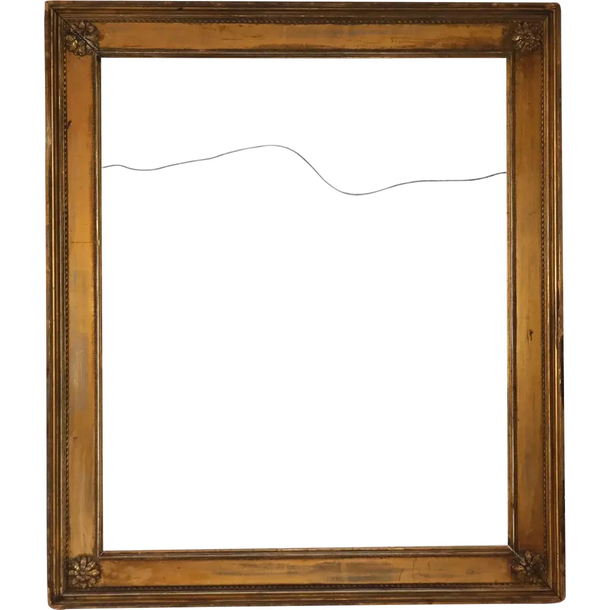 American Neoclassical Giltwood and Gesso Wall Frame