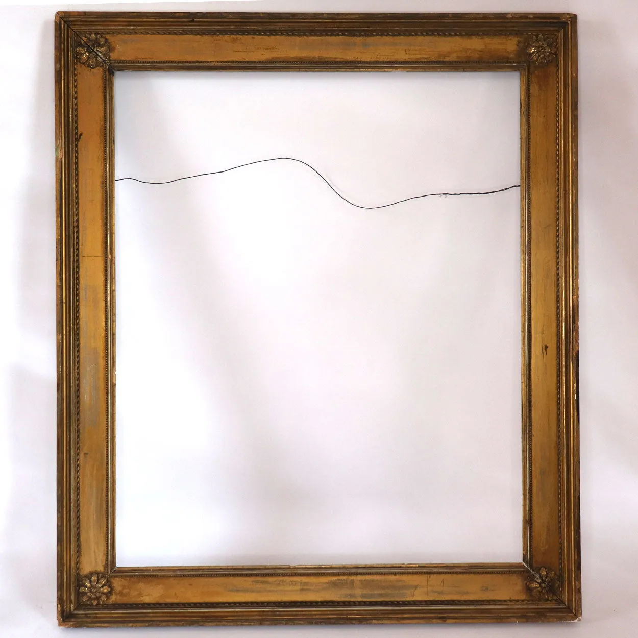 American Neoclassical Giltwood and Gesso Wall Frame