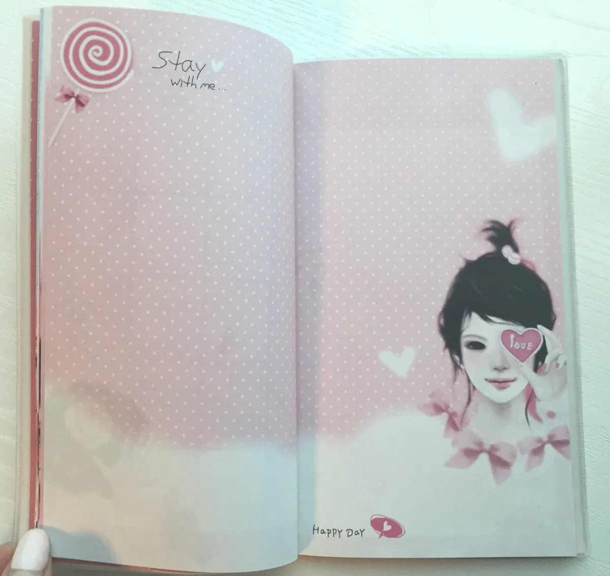Angelic Girl Daily Planner Scheduler - Undated Journal