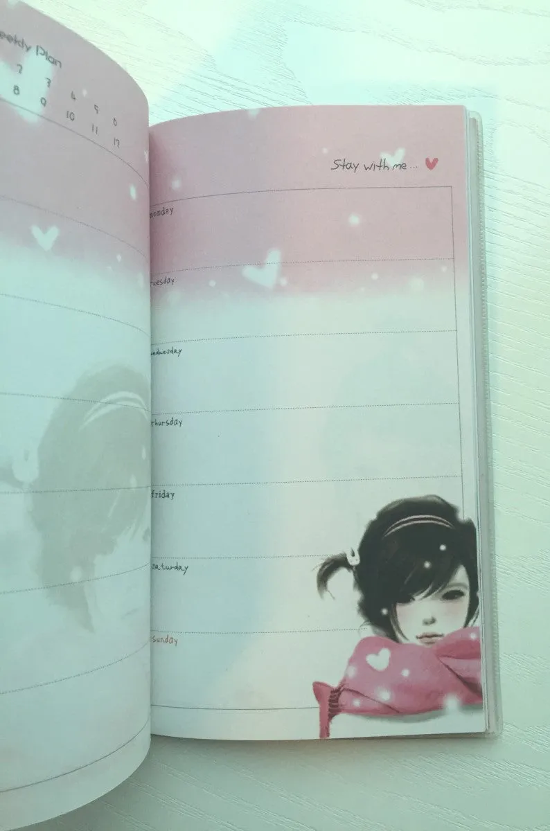 Angelic Girl Daily Planner Scheduler - Undated Journal