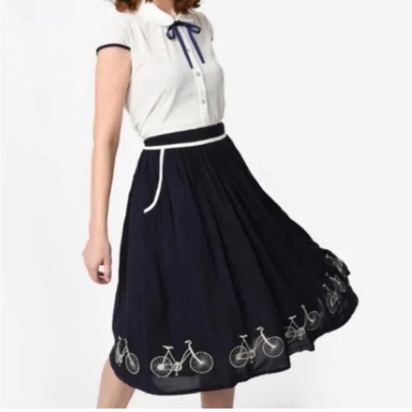 Anthropologie Comme Toi Bicycle Skirt