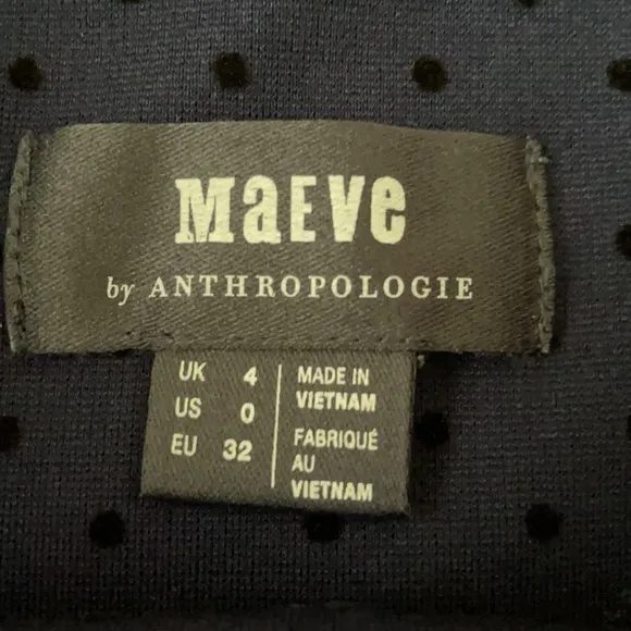 Anthropologie Maeve Sevigny Midi Dot Skirt