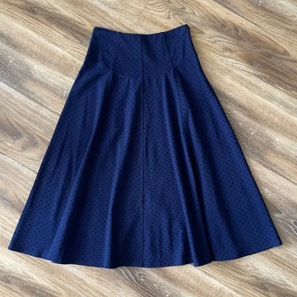 Anthropologie Maeve Sevigny Midi Dot Skirt