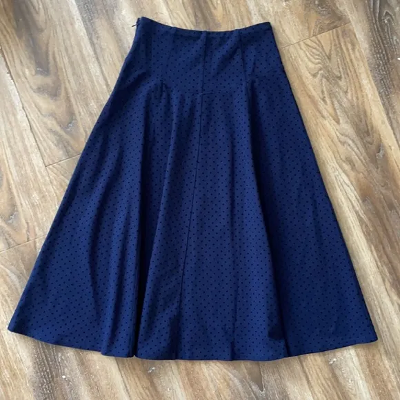Anthropologie Maeve Sevigny Midi Dot Skirt