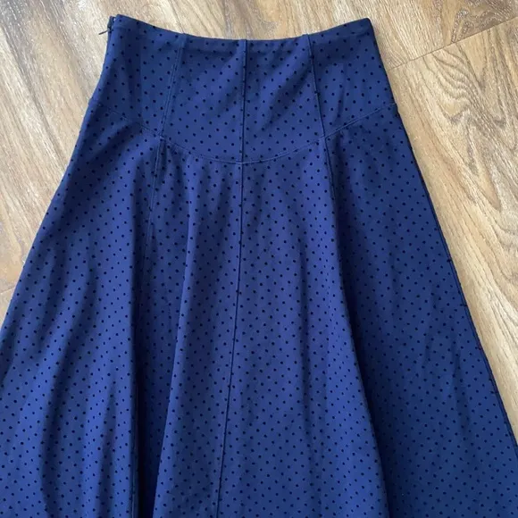Anthropologie Maeve Sevigny Midi Dot Skirt