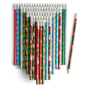 Assorted Festive Christmas Pencils