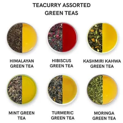 Assorted Green Tea Bags - Premium Green Tea Bags (12 Teas)