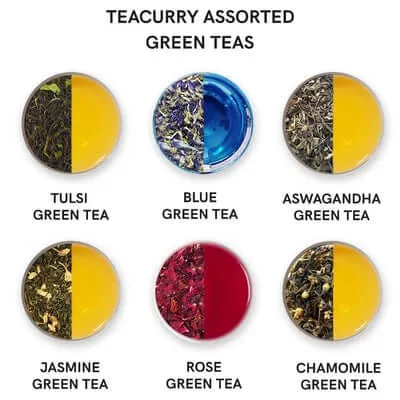 Assorted Green Tea Bags - Premium Green Tea Bags (12 Teas)