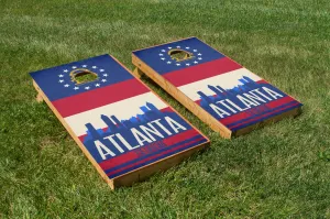 Atlanta State Flag Skyline