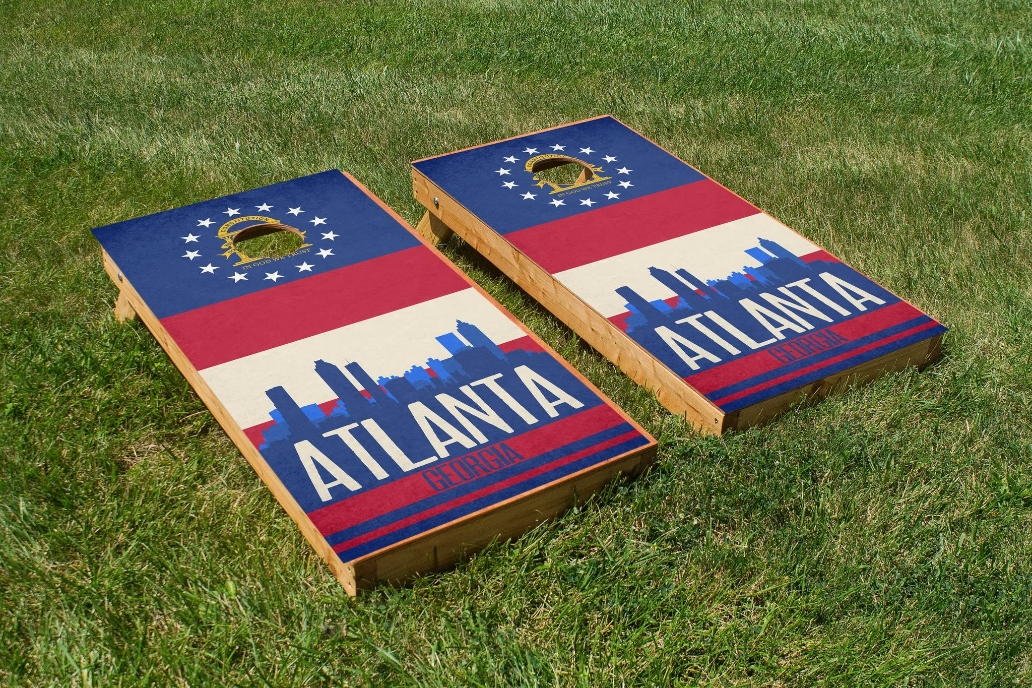 Atlanta State Flag Skyline