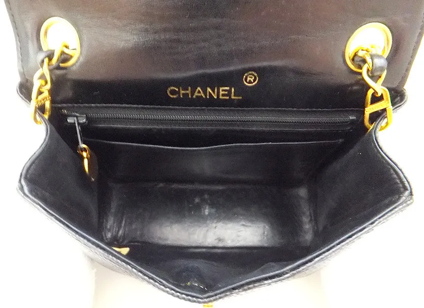 Authentic Chanel VNTG MINI 2.55 LIZARD Flapover
